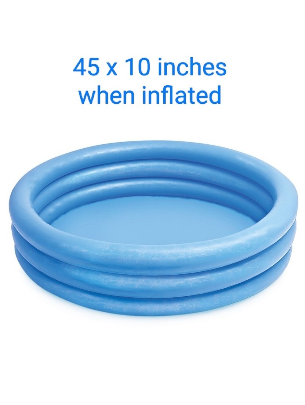 Intex Crystal Blue Inflatable Small Kiddie Pool Summer Fun Outdoor Play 45"x10" - Picture 3 of 9
